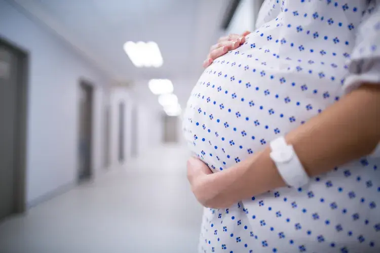 A pregnant woman